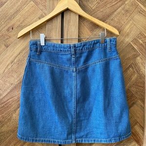 Gap A line mini skirt in soft denim blue size 28 US